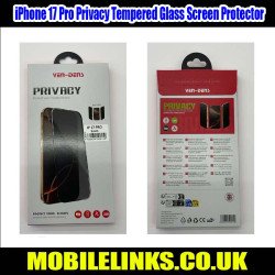 iPhone 17 Pro Privacy Tempered Glass Screen Protector - Anti-Spy Shield HD Clear